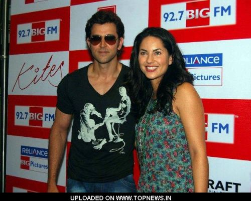 Hrithik Roshan and Barbara Mori at Promotion of Movie- Kites